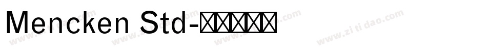 Mencken Std字体转换